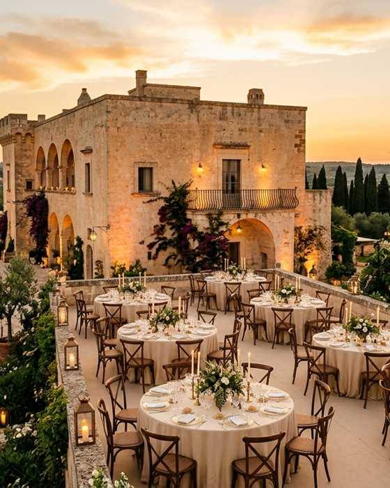 Salone allestito per evento