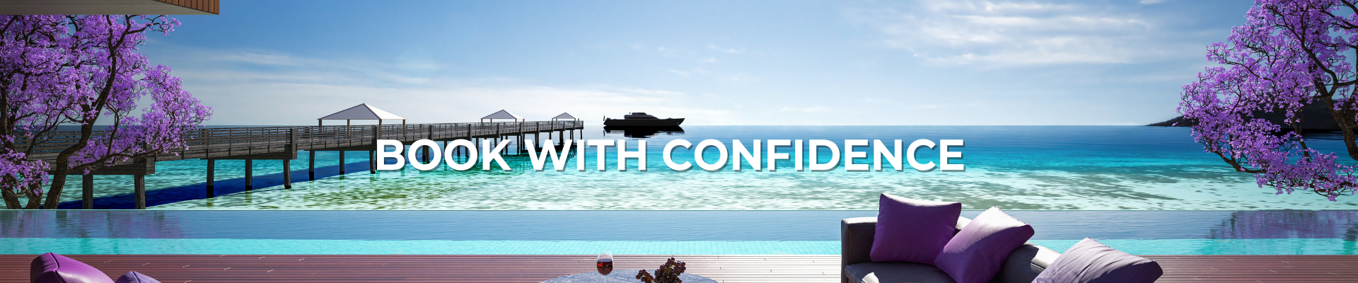 alt="Cruise ship near tropical island for Luxury Sassy Cruises"