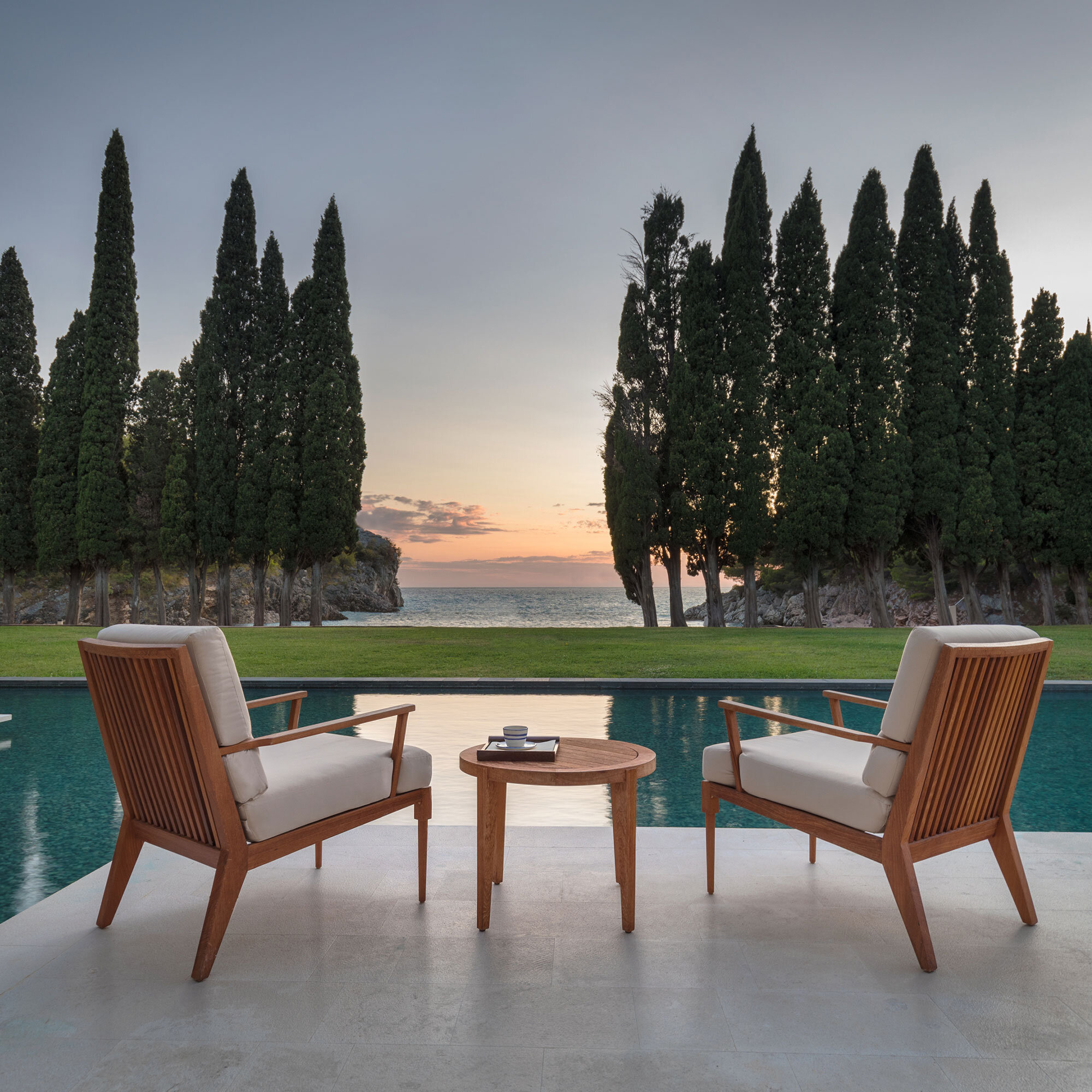 Aman ultra luxury resort with serene pool and architecture