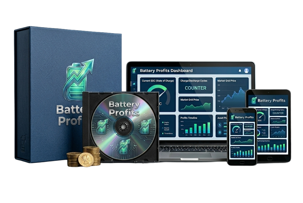 Vendor-hosted Battery Profits sales-page visual