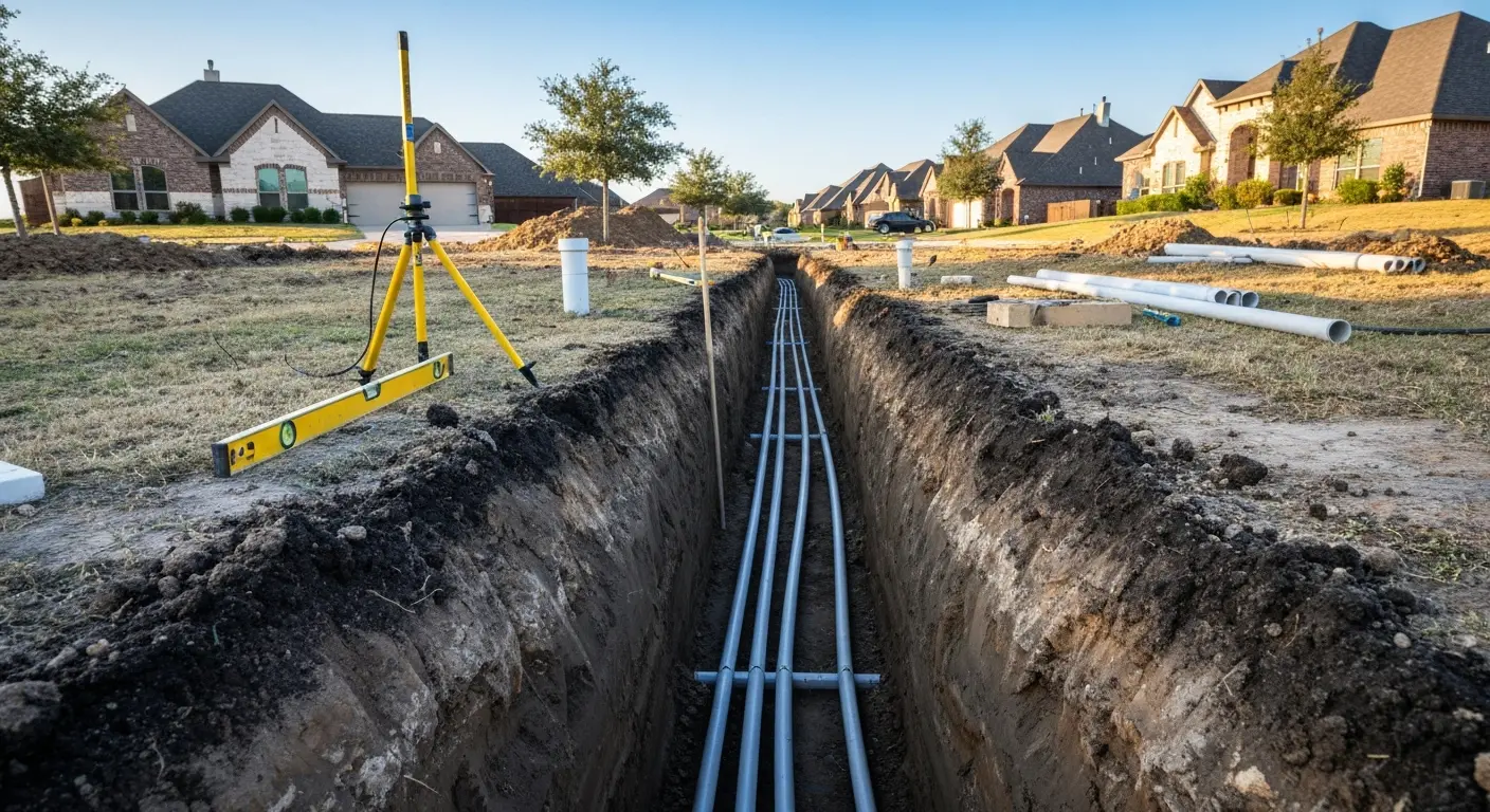 Trenching work