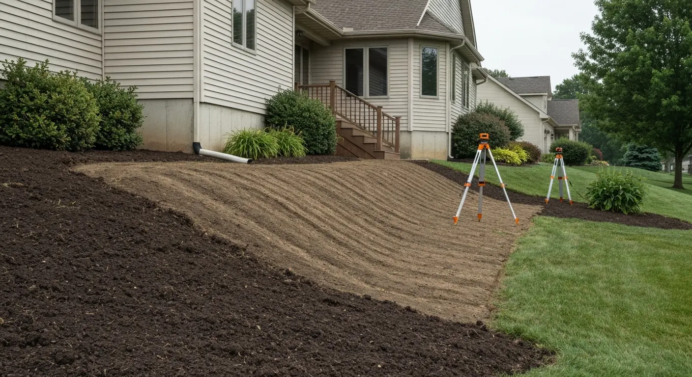 Grading and drainage work
