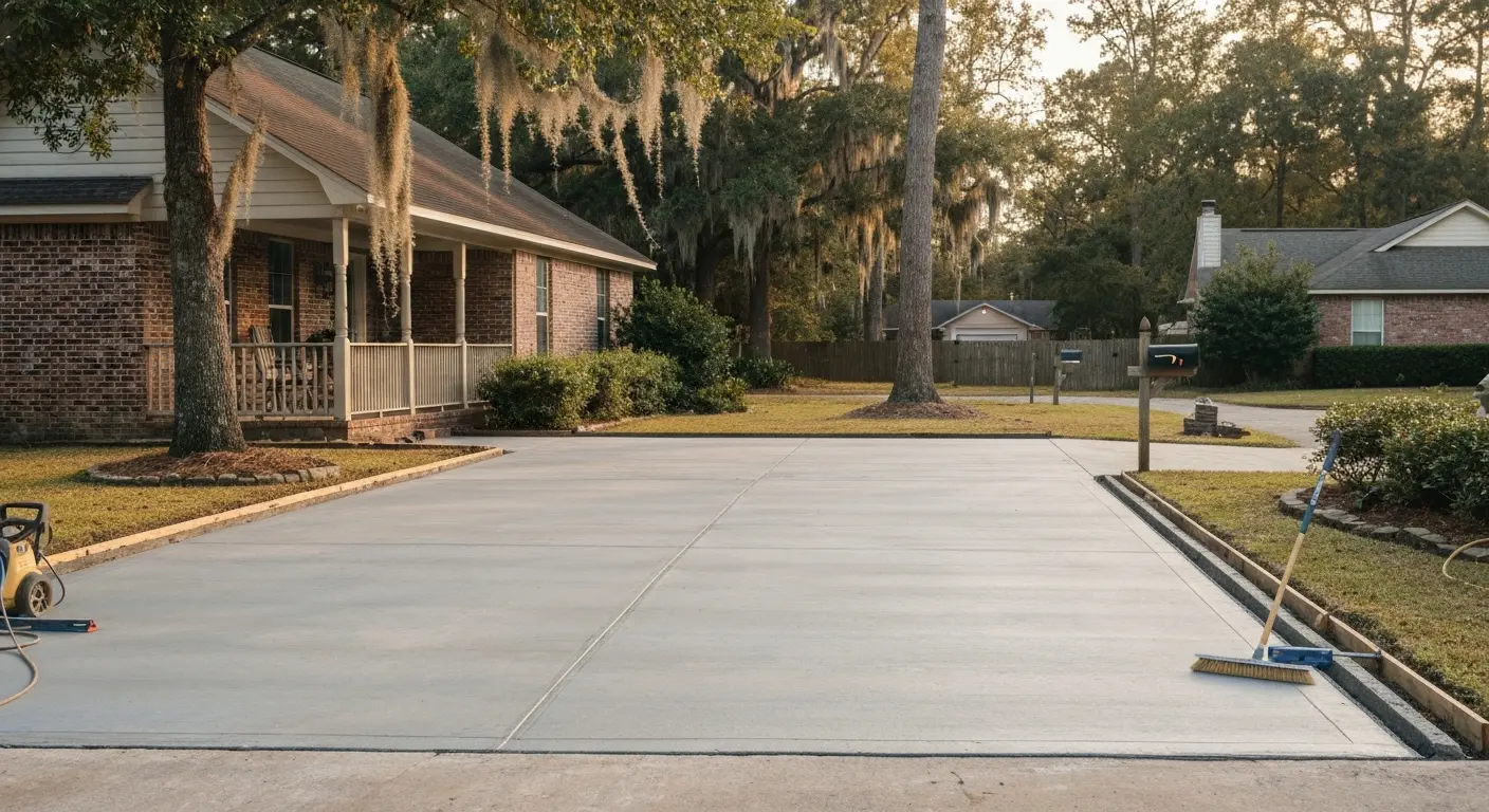 Residential driveway preparation