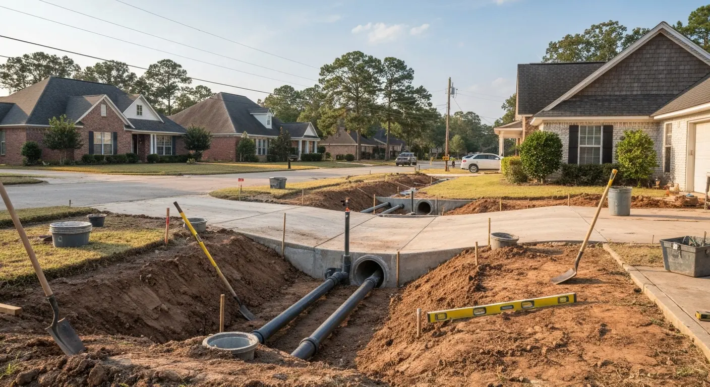 Drainage installation
