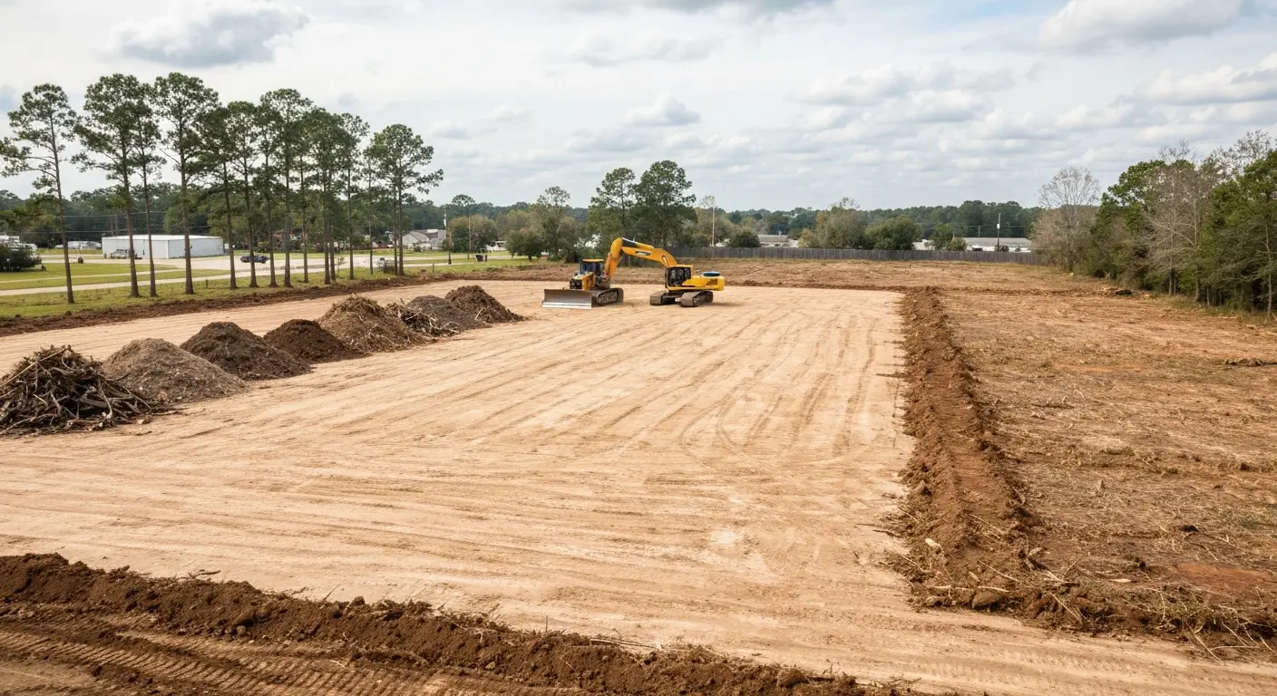 Land clearing operation