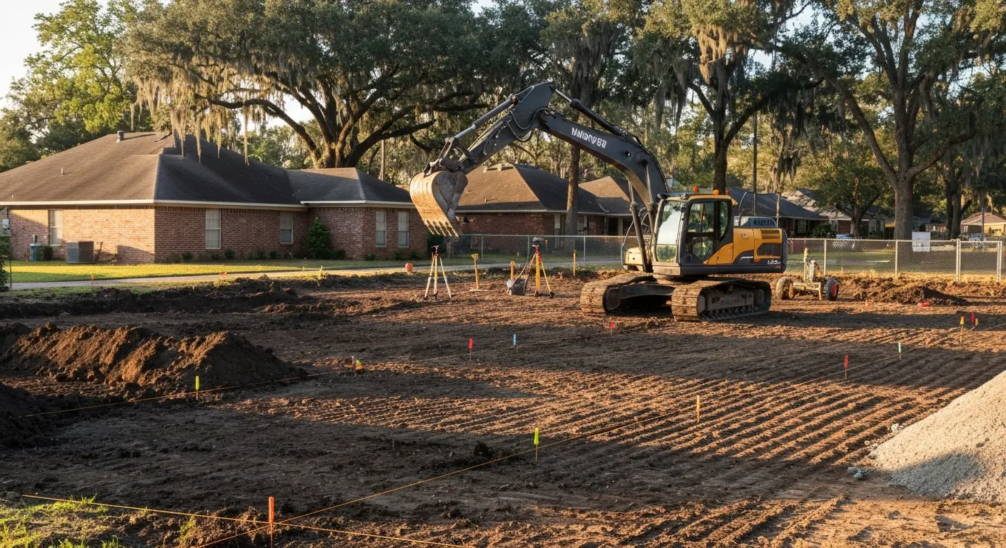 Excavation site prep