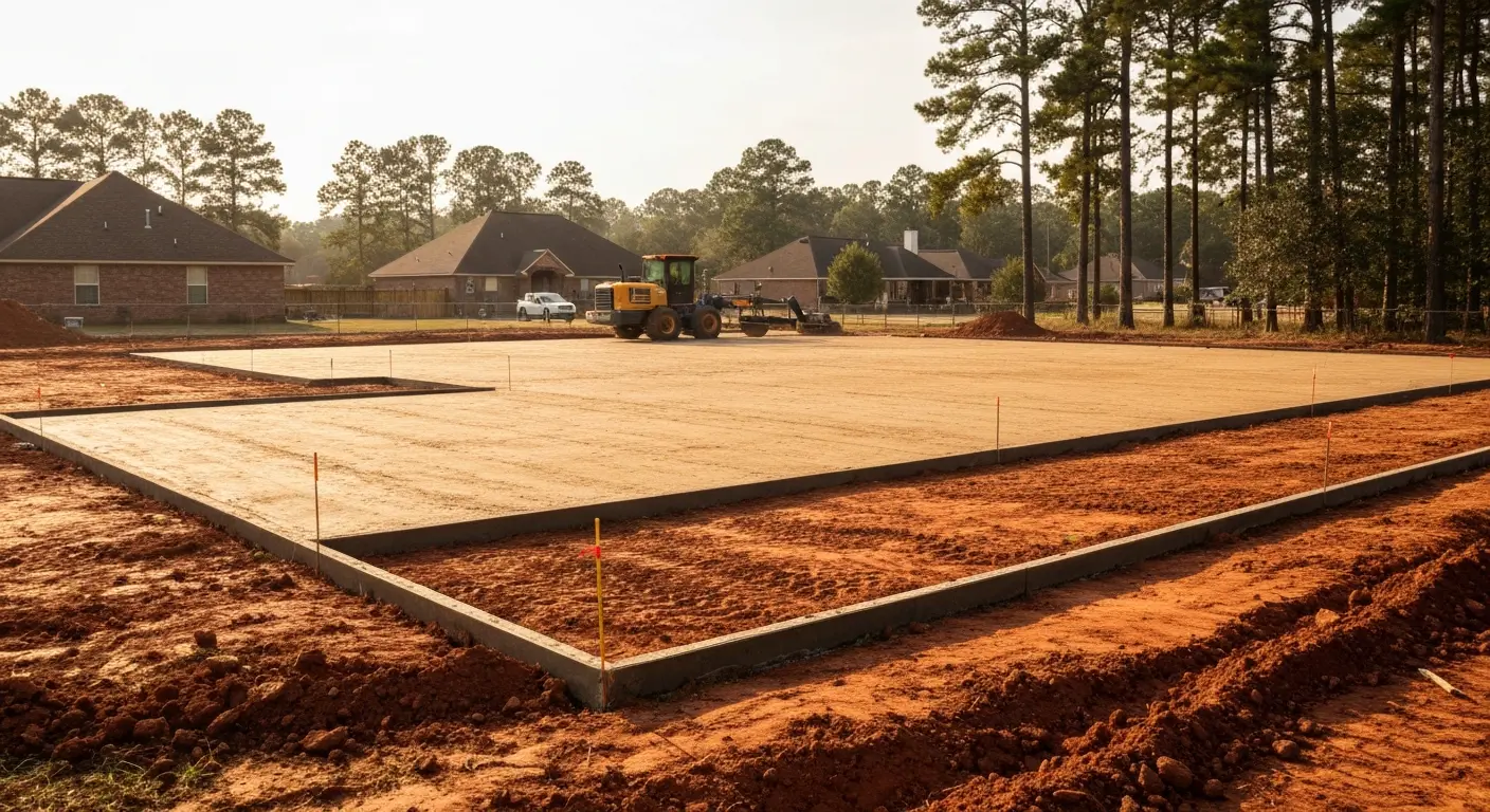 House pad construction