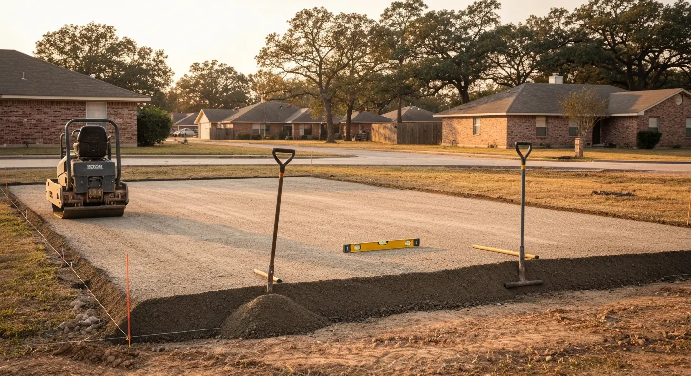 Driveway preparation