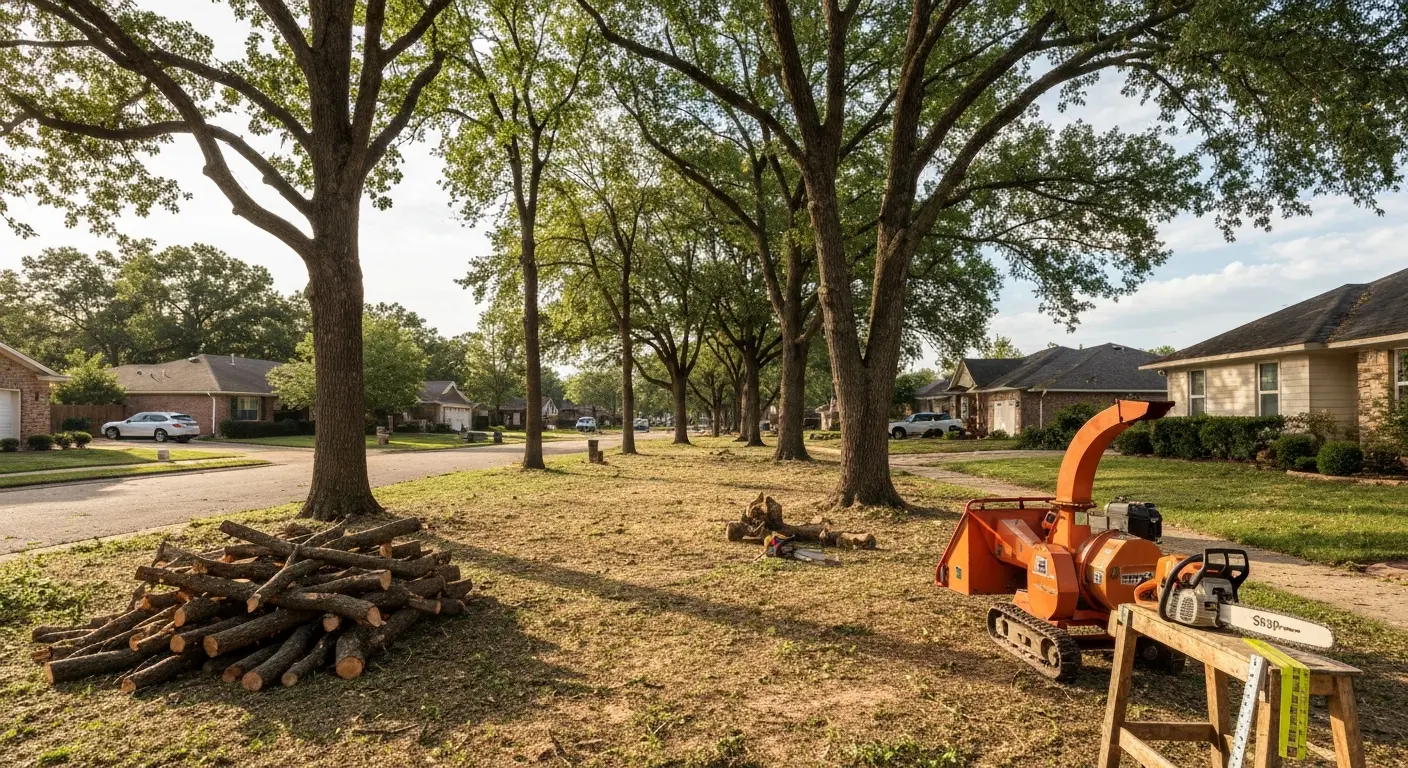 Storm damage cleanup