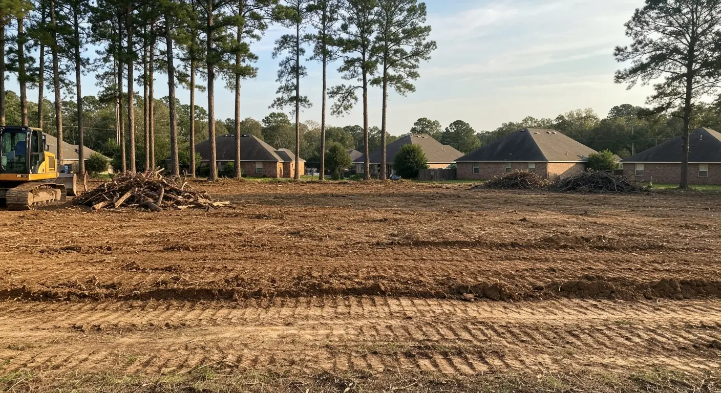 Land clearing operation