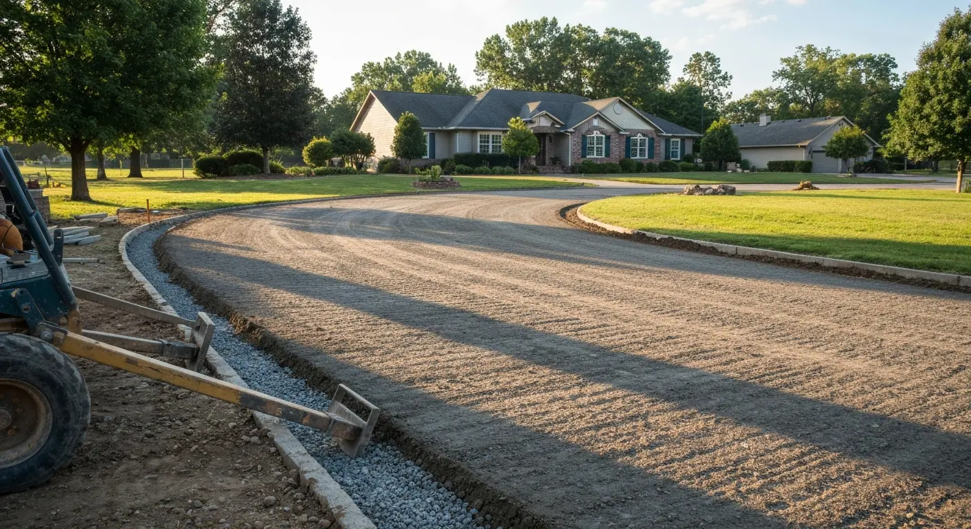 Grading and driveway prep