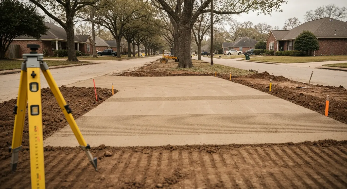 Driveway grading project