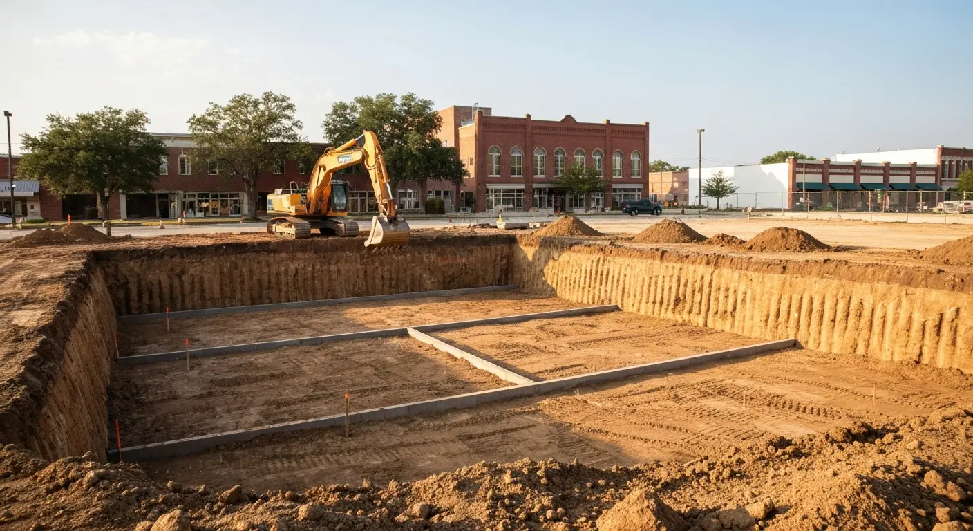 Excavation project in Texarkana