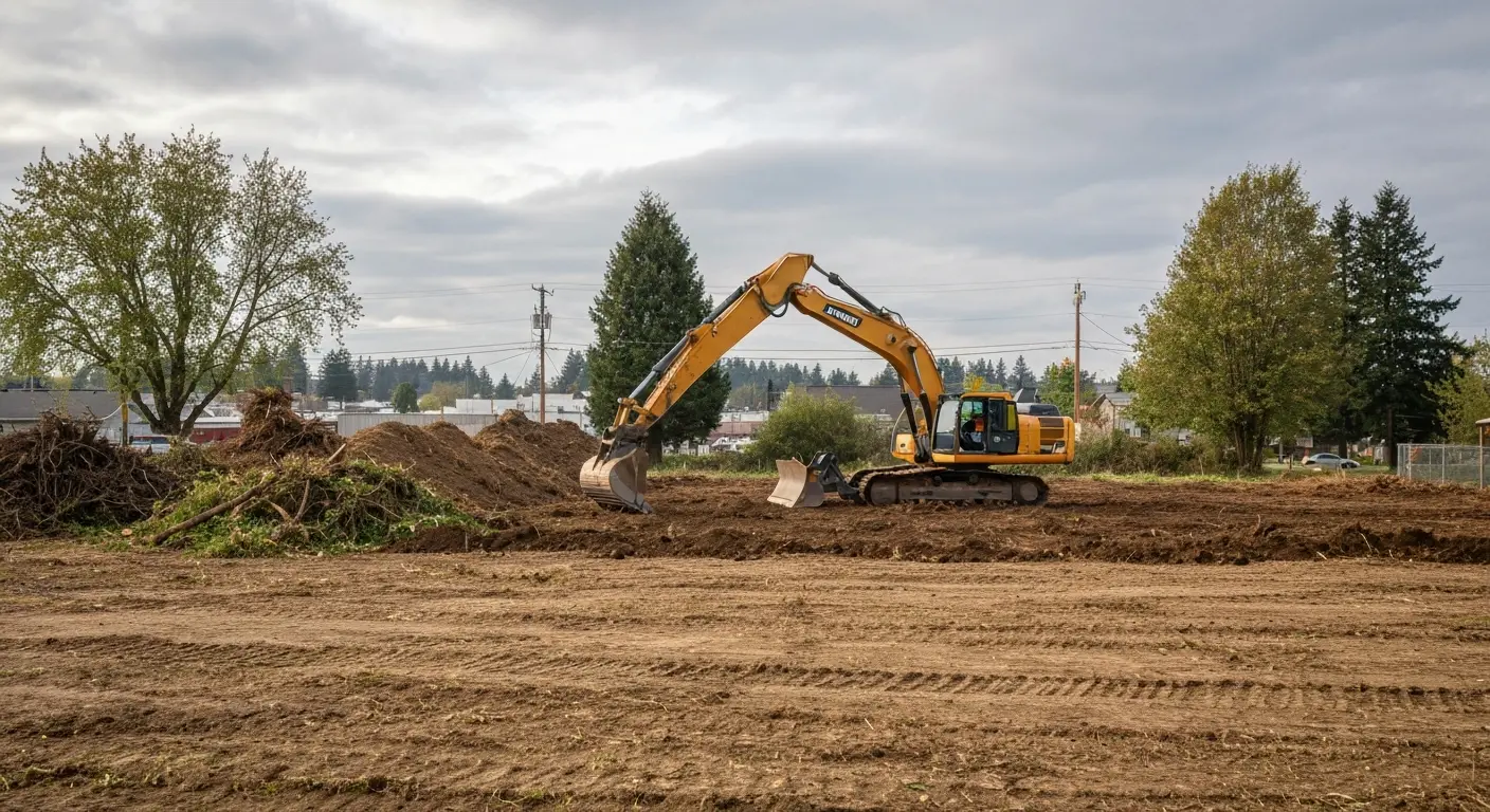 Land clearing in Longview