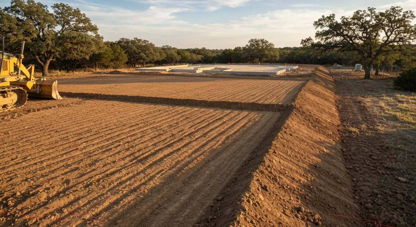 Site grading work