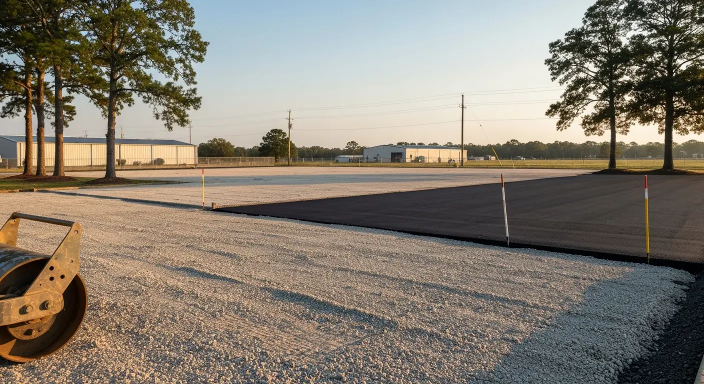 Commercial driveway preparation