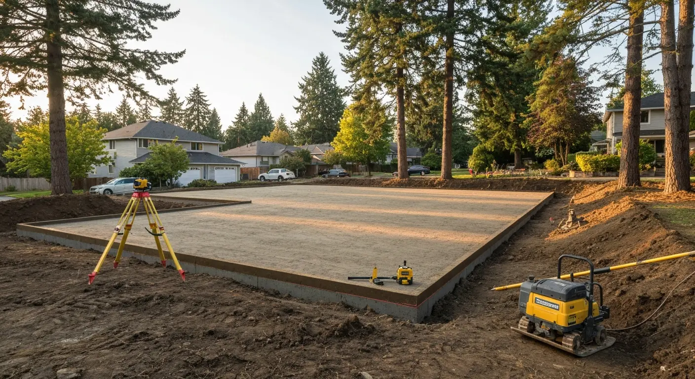 House pad construction Magnolia