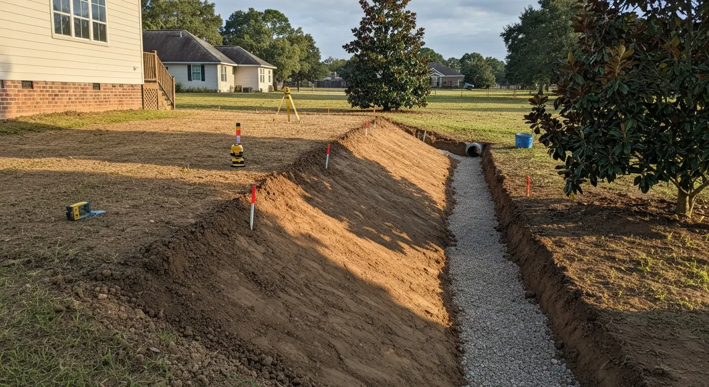 Site grading work
