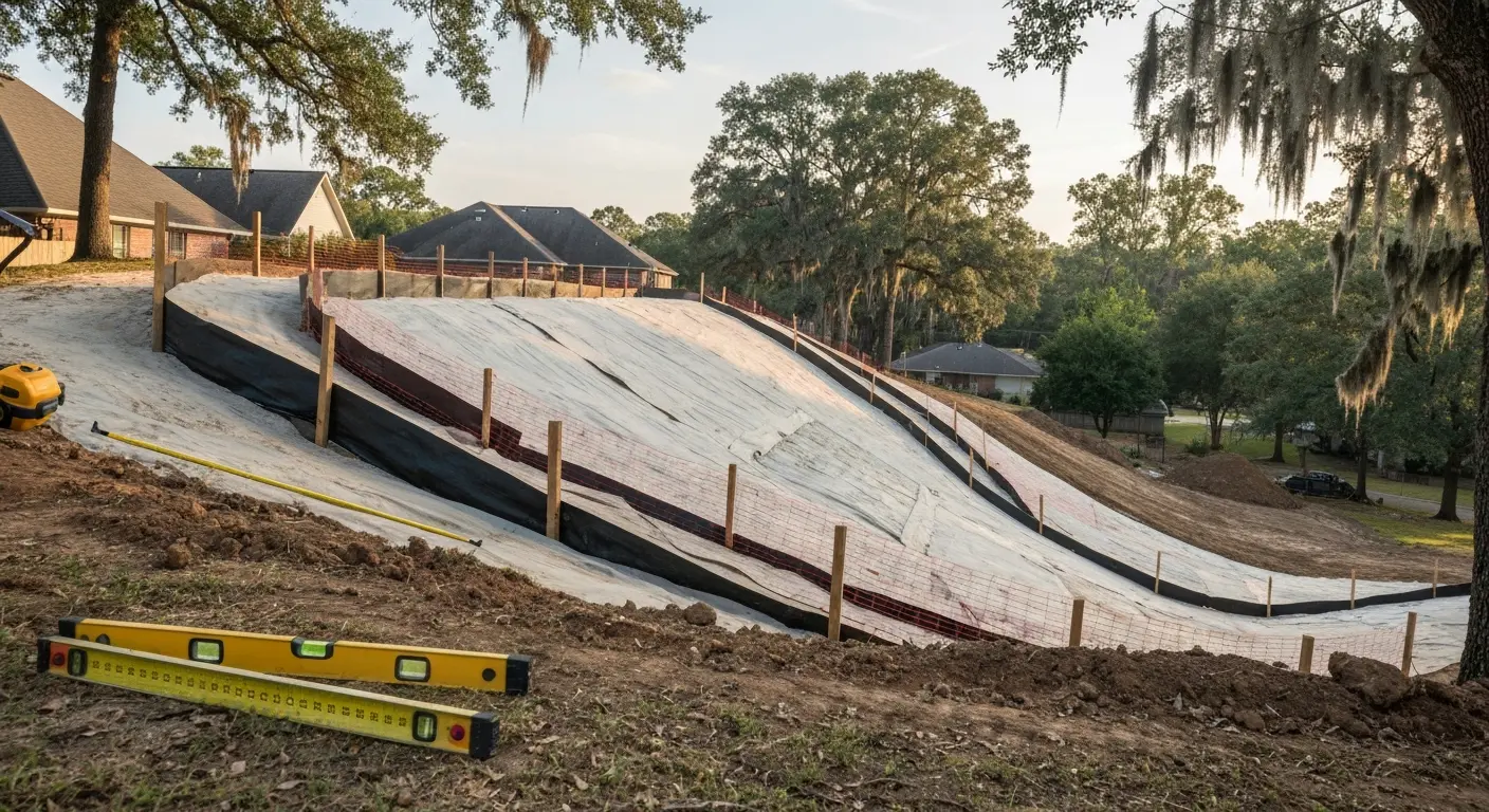 Erosion management and slope work