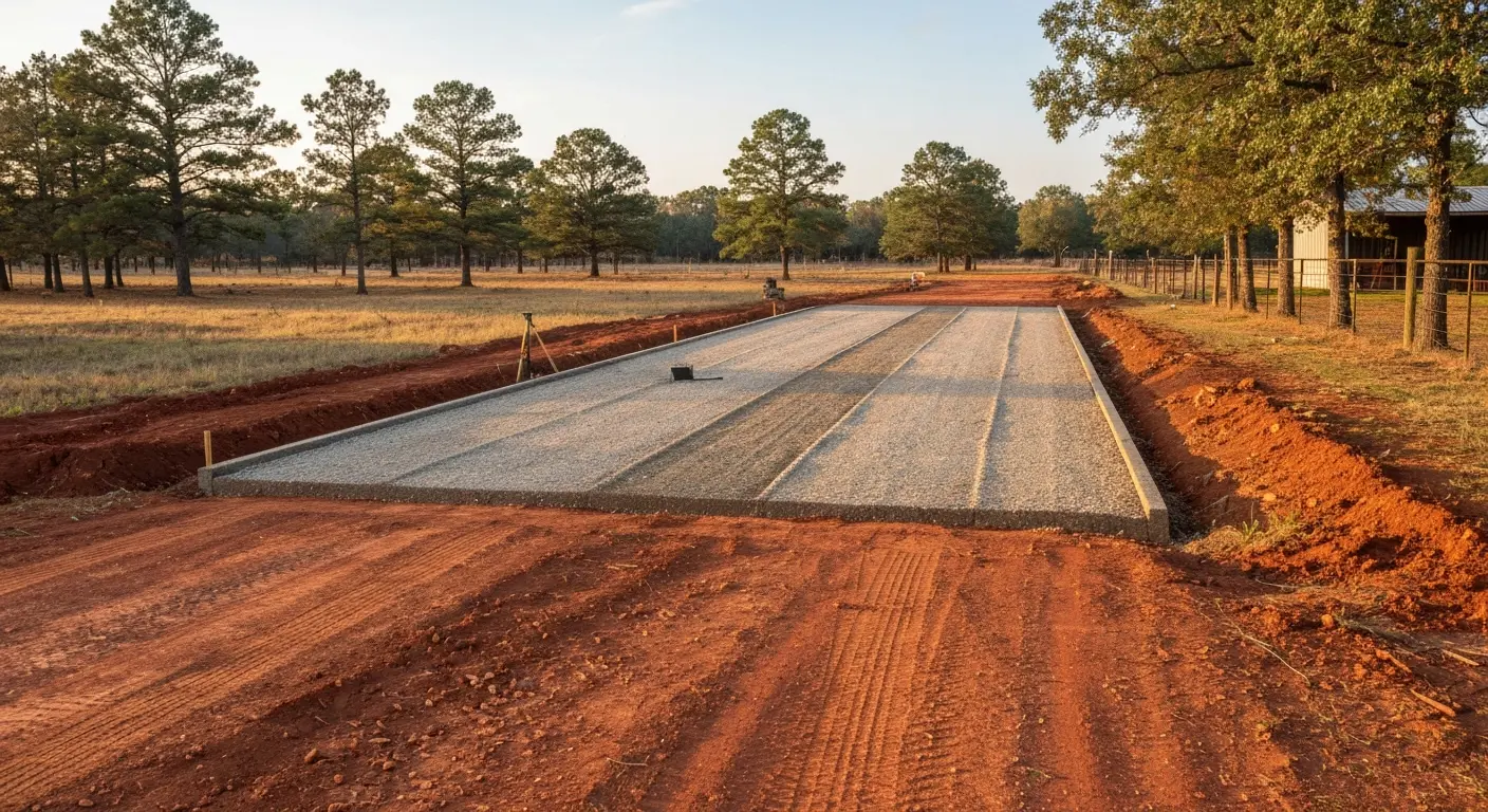 Driveway and road preparation