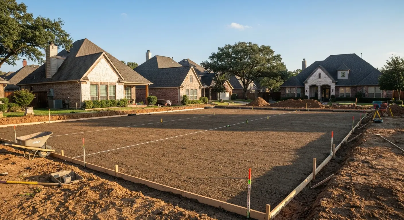 House pad construction