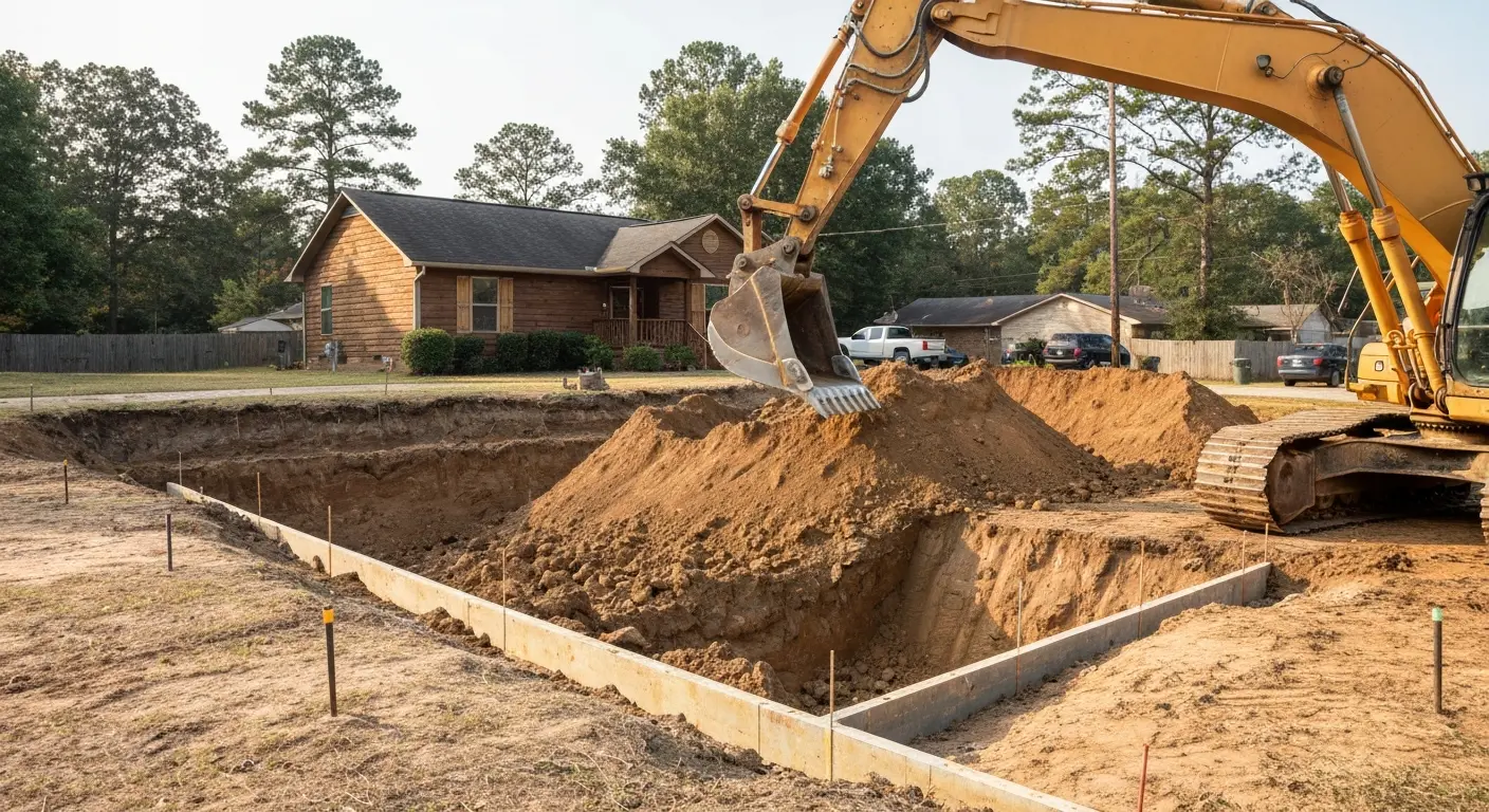 Excavation work in Magnolia AR