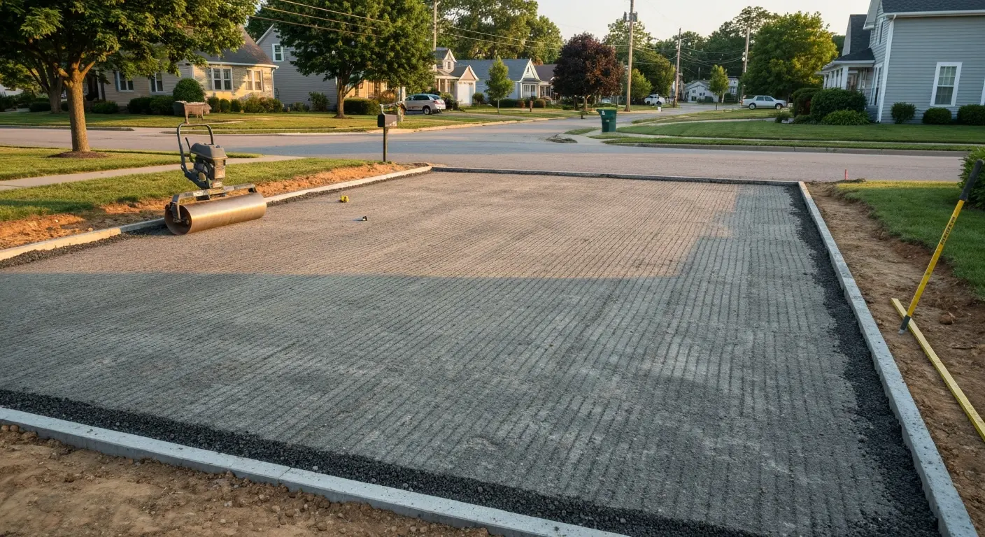 Driveway construction