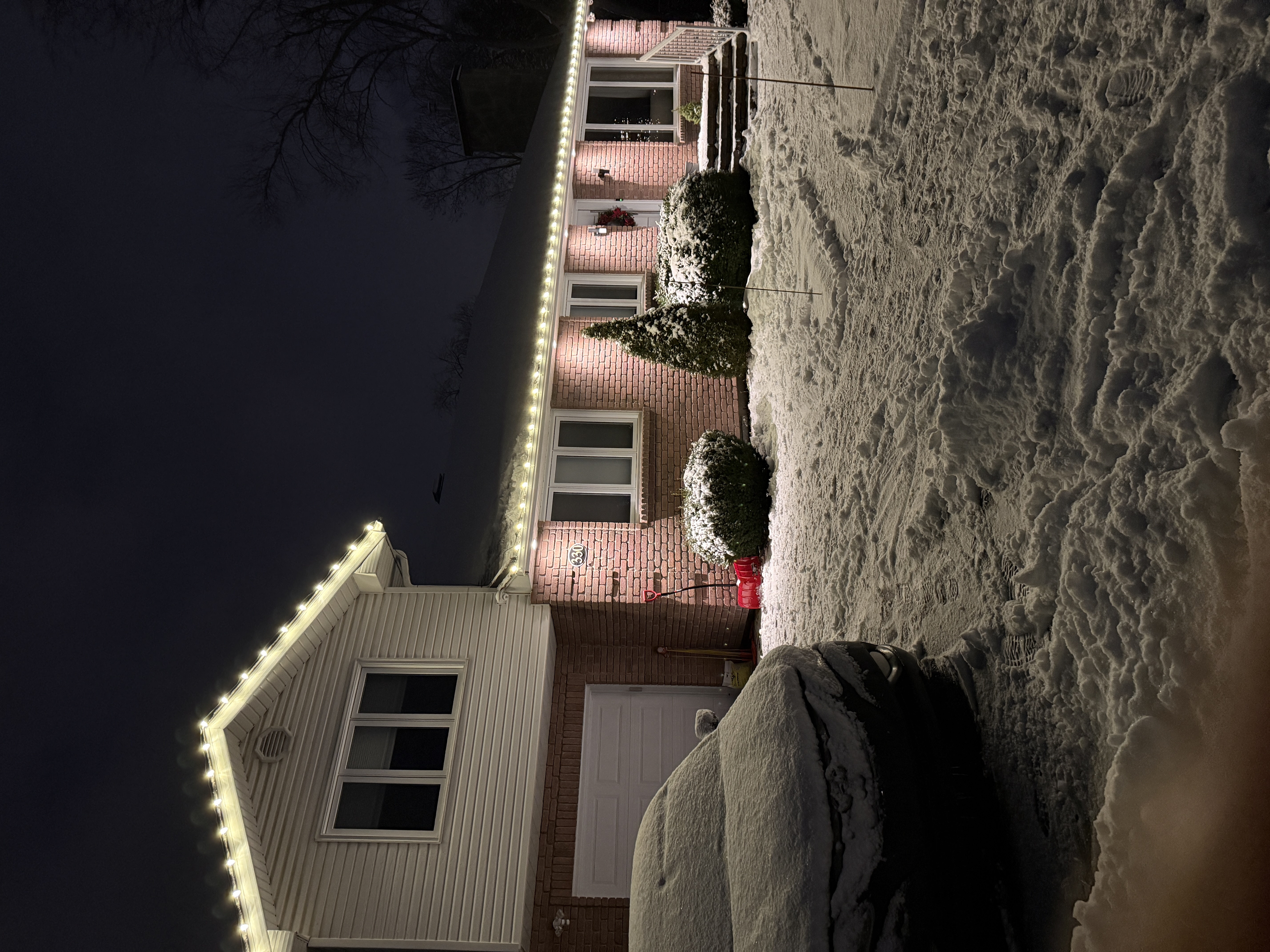 installation de lumières de Noël Blainville