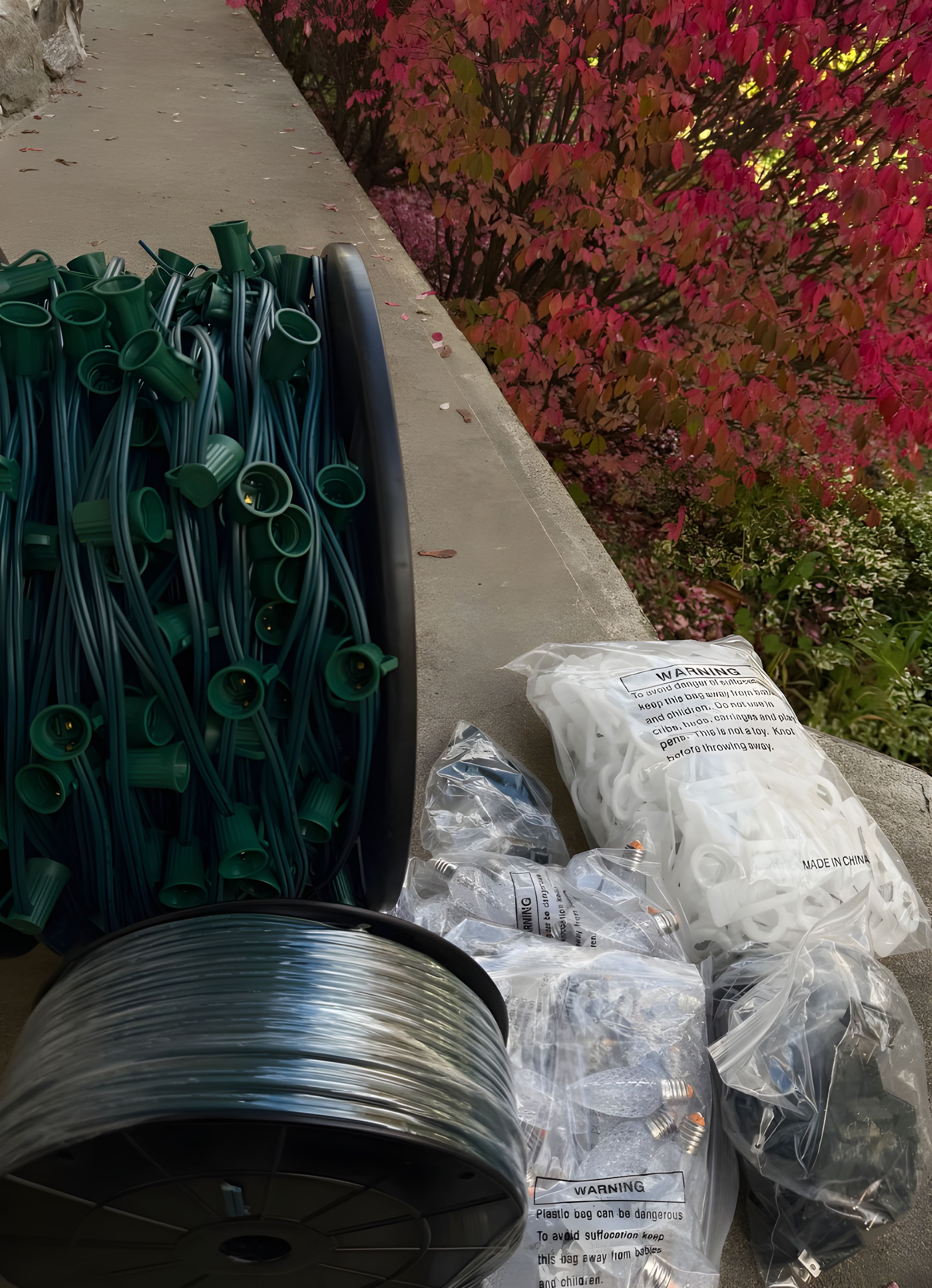 Lorraine installation de lumières de Noël