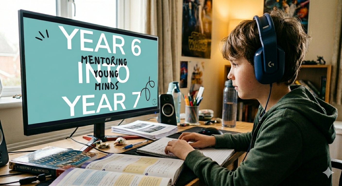 Year 6 student doing Headstart to High School online program