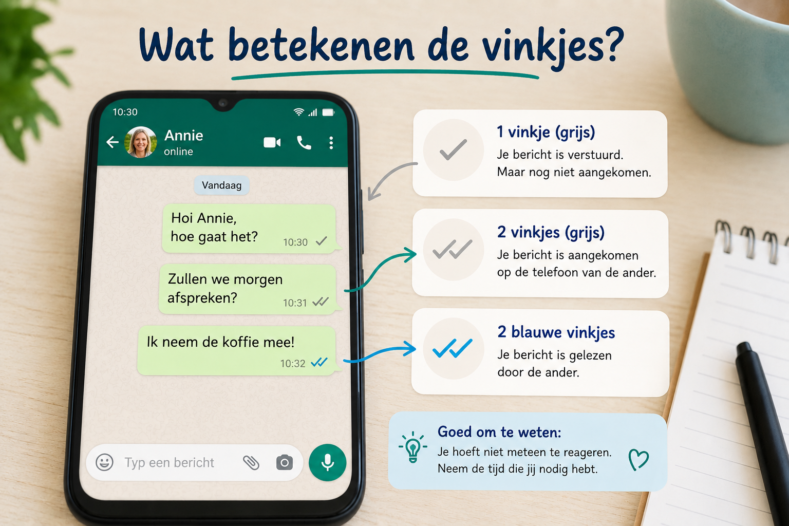 Wat betekenen Whatsapp Vinkjes Wat betekenen Whatsapp Vinkjes