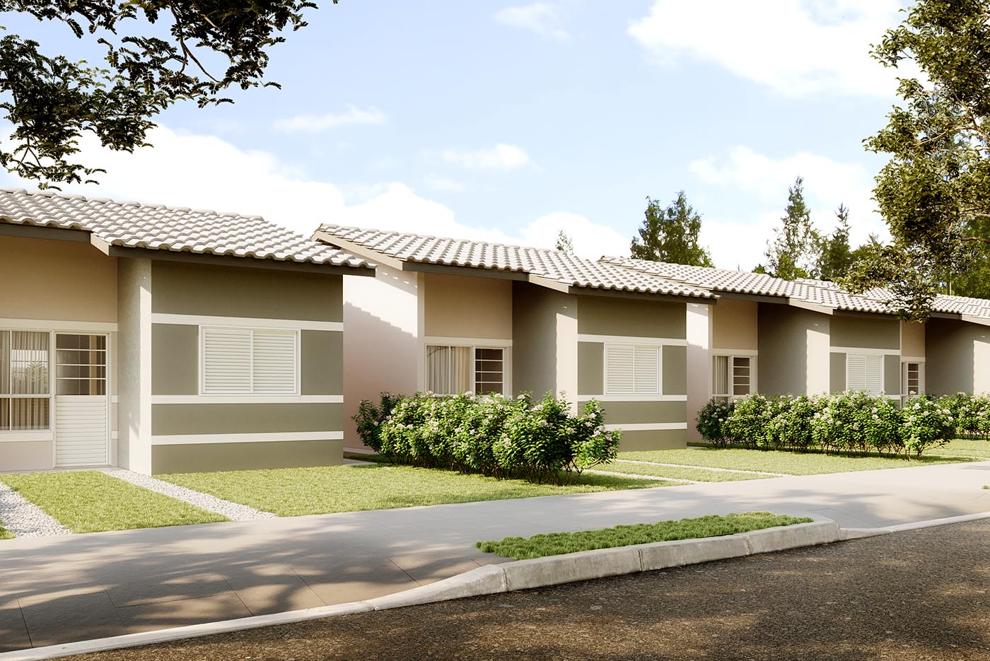 a room with couches and tables