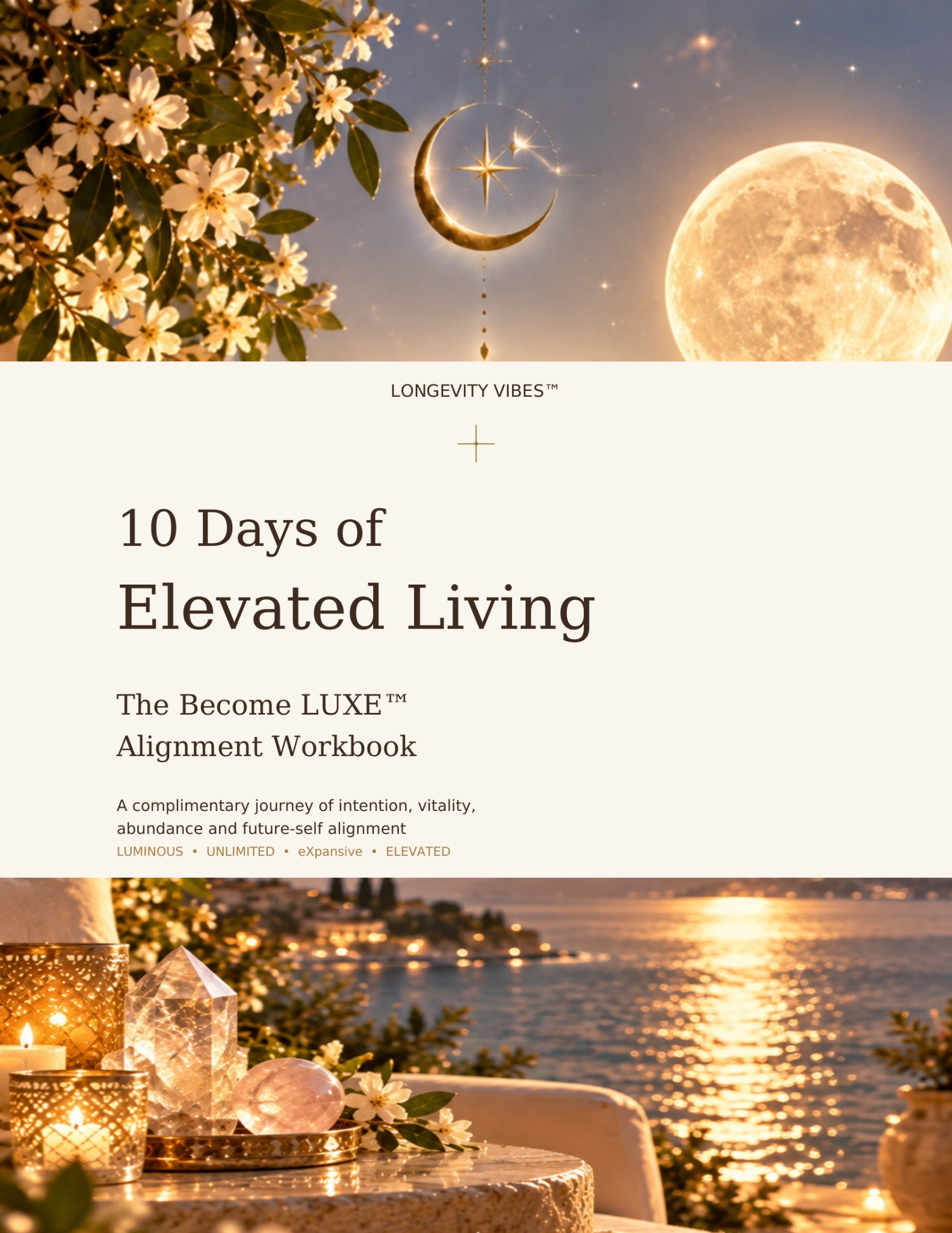 Full cover of the 10 Days of Elevated Living workbook