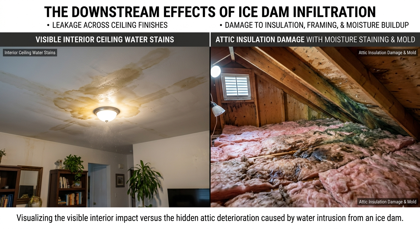 Ice Dams Destroy Roof Ice Dams Destroy Roof