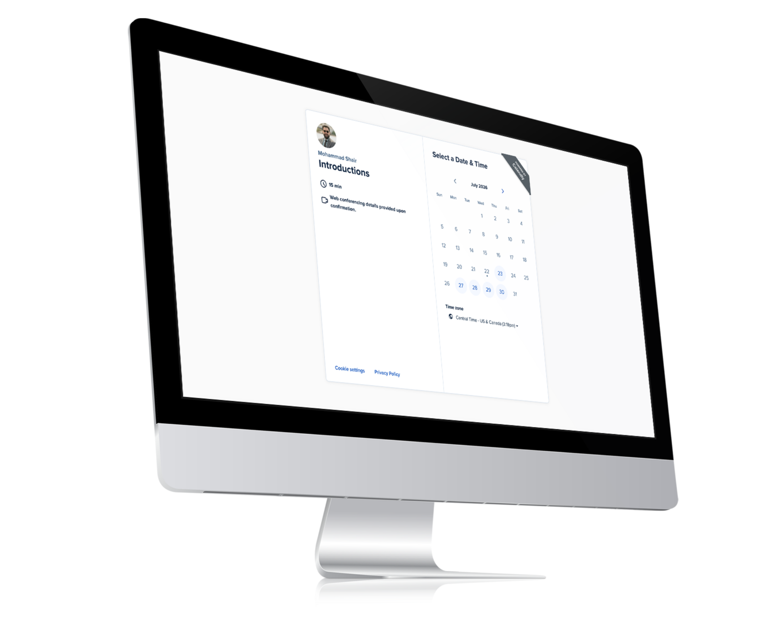 Immigration Consultation with Mohammad Computer Mockup