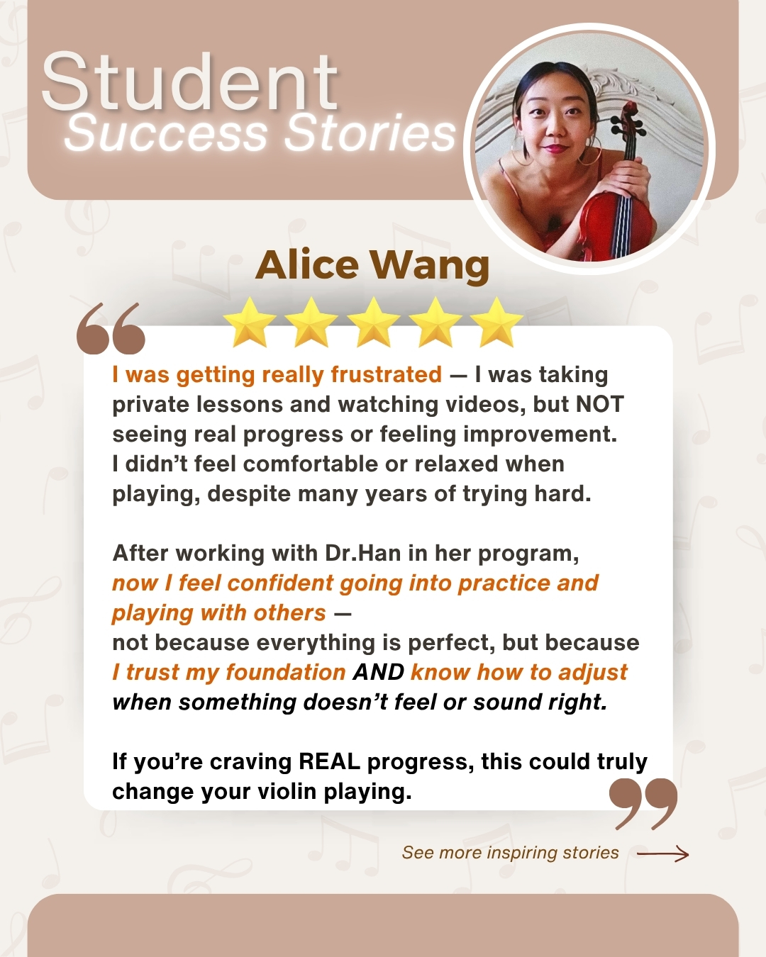 Student success story 1