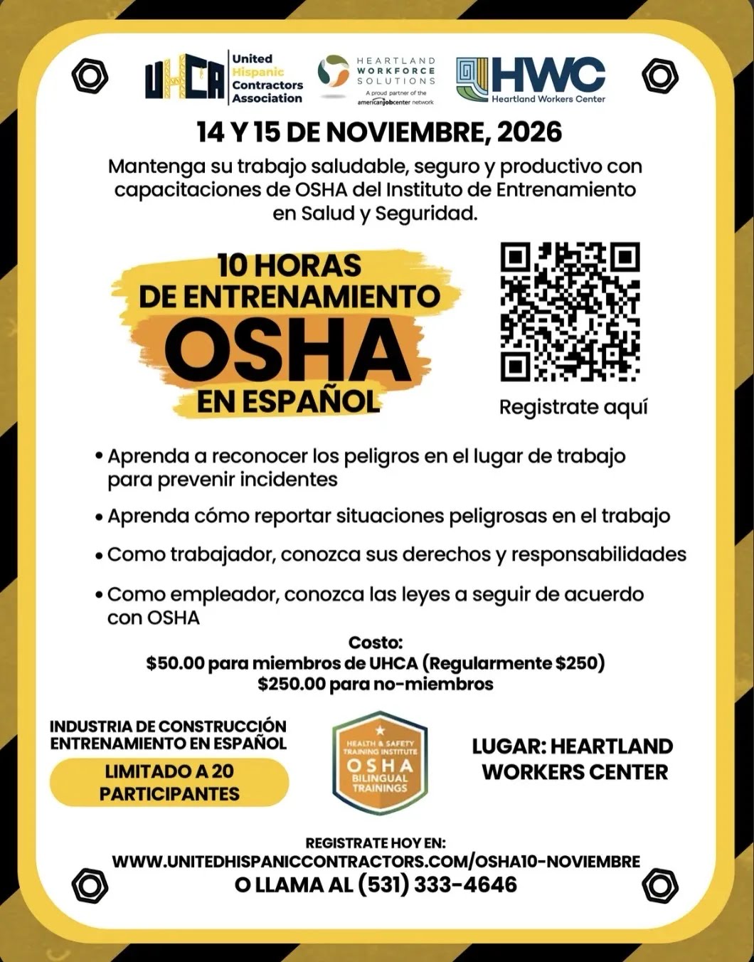 OSHA 10 November event