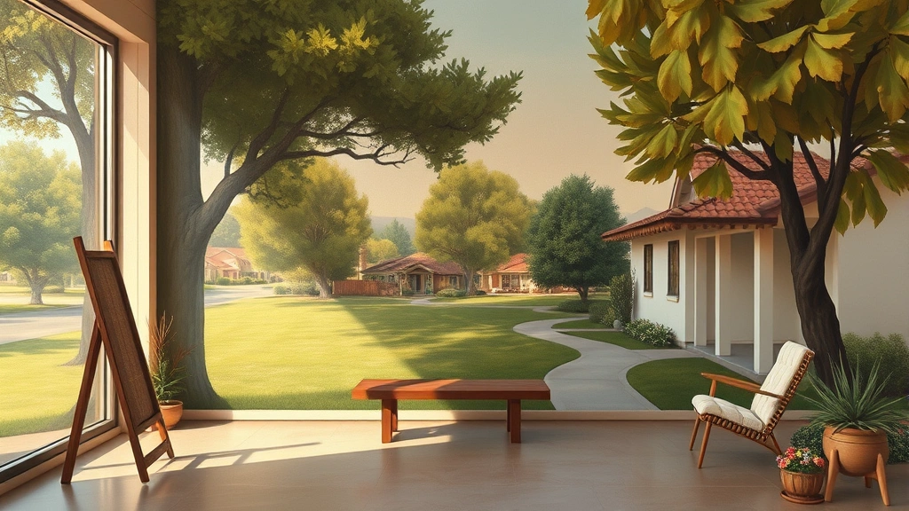 Painting in Fair Oaks, CA featuring vibrant colors and abstract shapes on canvas.