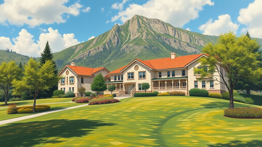 Painting in College Greens, CA features vibrant colors and abstract shapes on canvas.