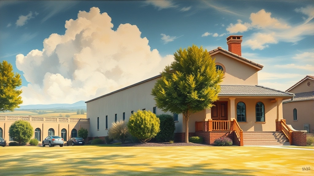 Painting in Orangevale, CA featuring vibrant colors and abstract shapes.
