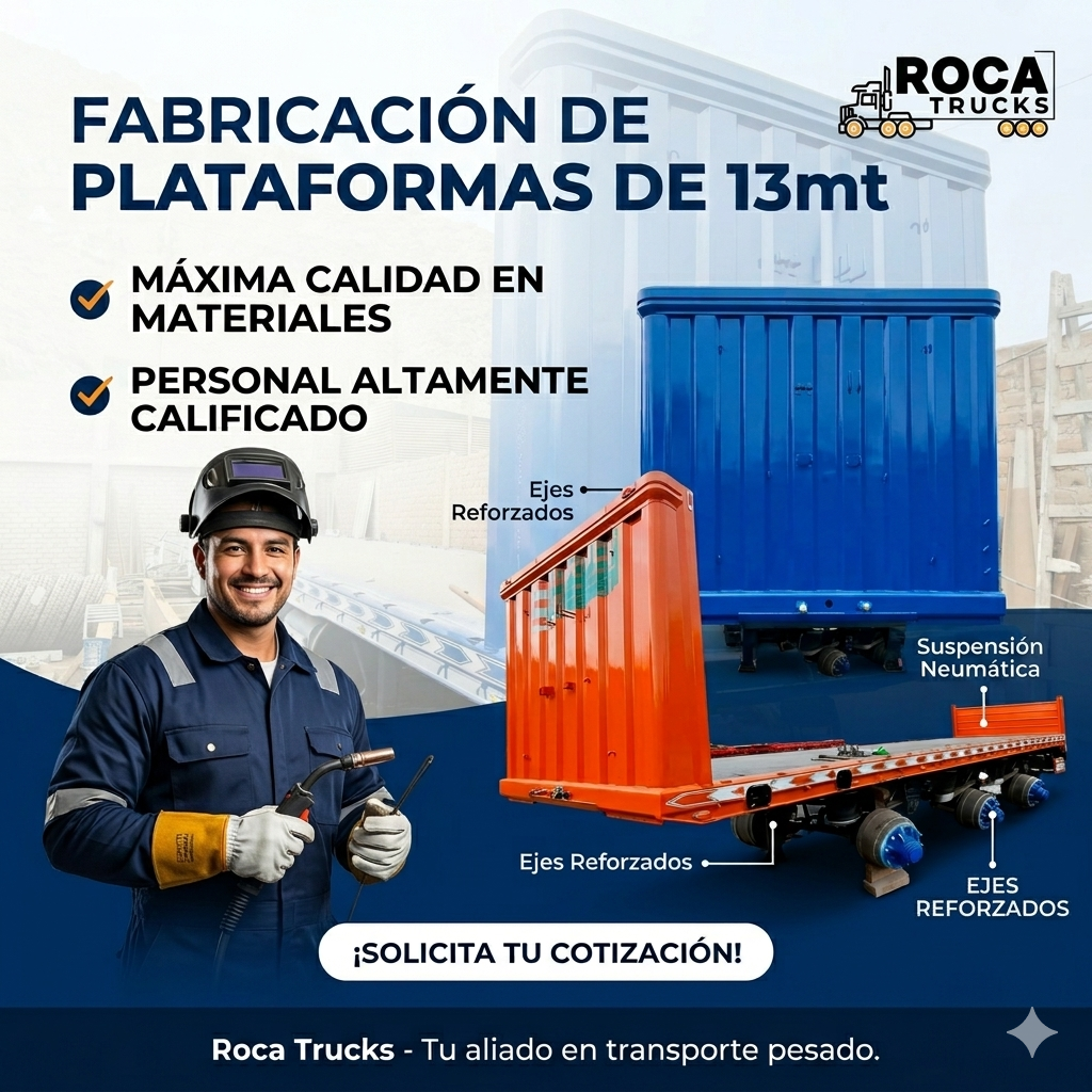Plataforma 13mt NUEVO en Venta Lima Perú -Roca Trucks