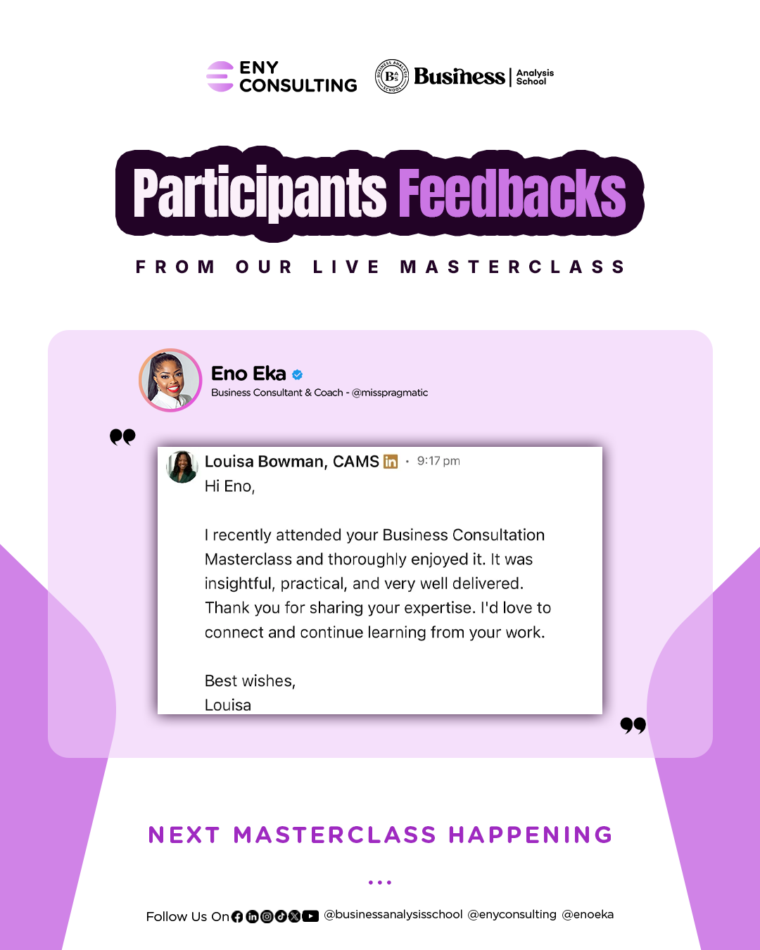 Masterclass testimonial — Chijioke Okoro