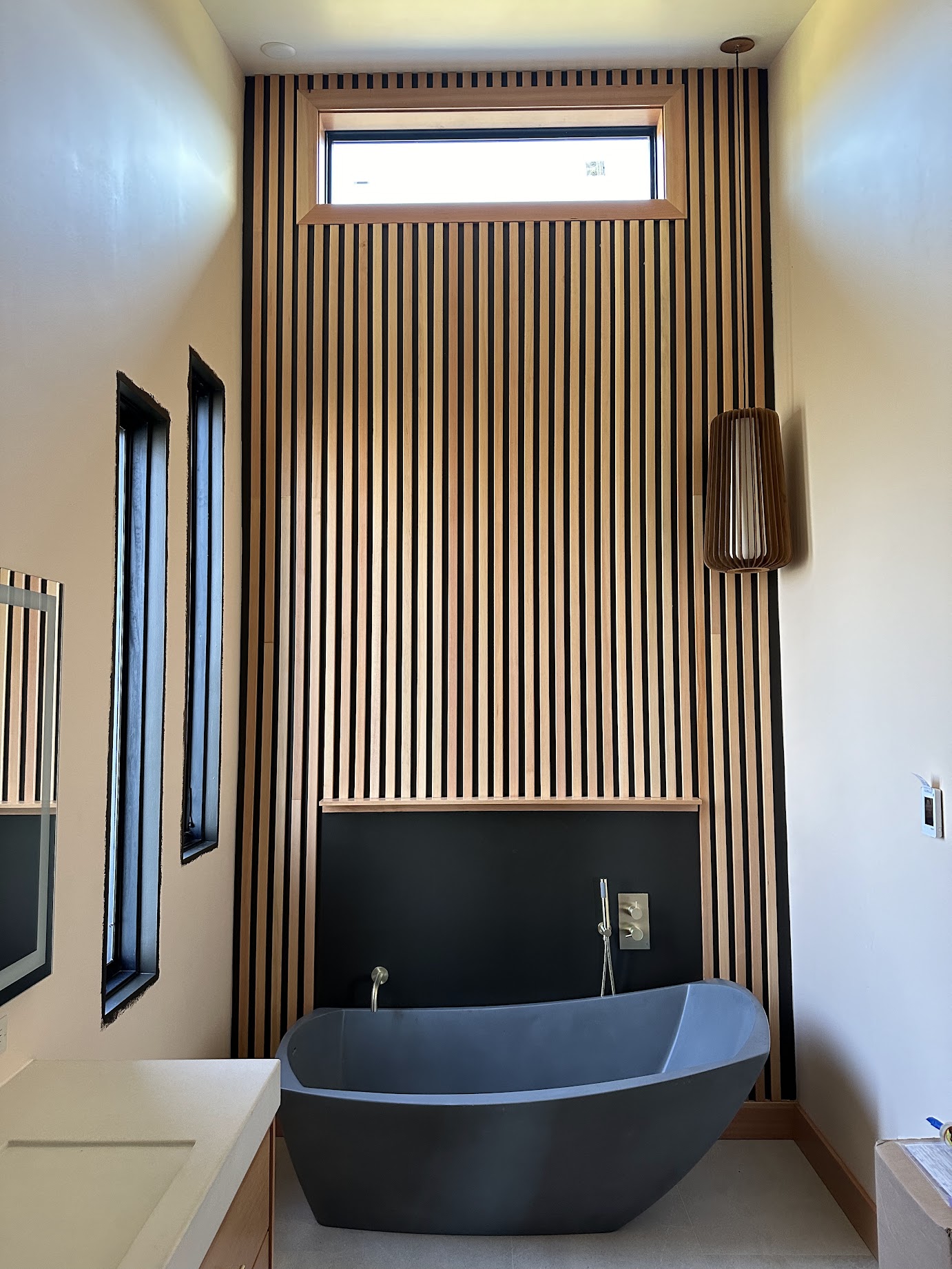 Q&R Construction completed bathroom remodel with custom tile shower in Salem, OR