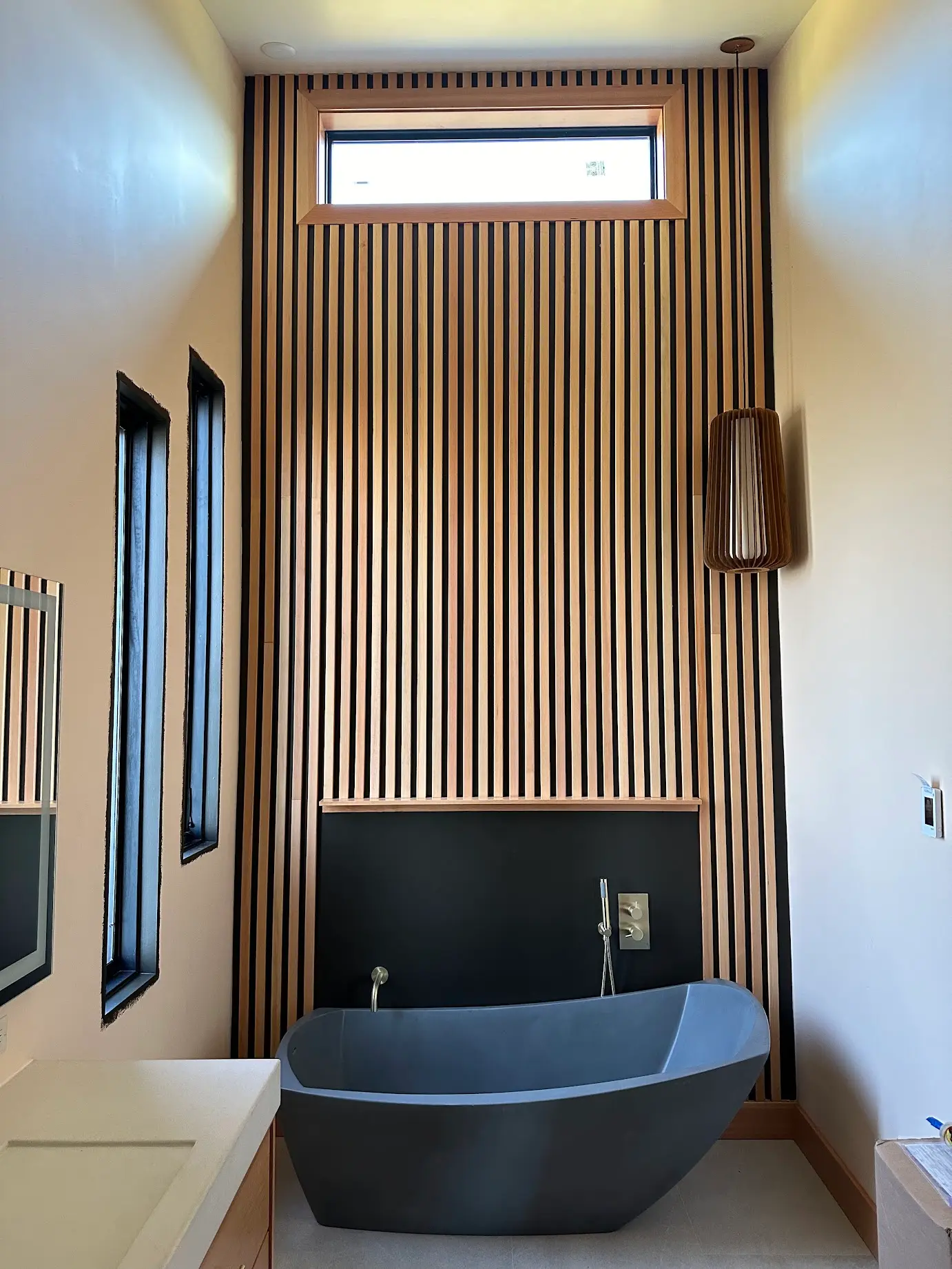 Q&R Construction completed bathroom remodel with custom tile shower in Salem, OR