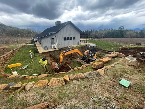 Utility trenching Willamette Valley