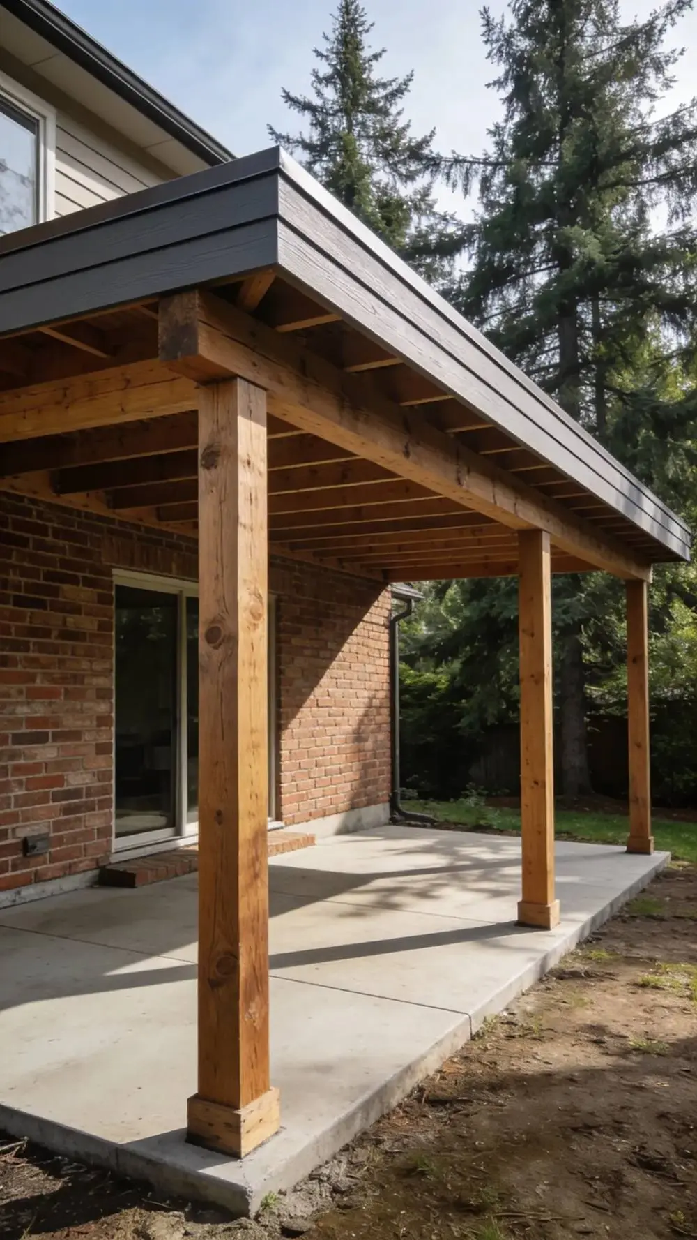 Elevated hillside deck Salem OR — Q&R Construction structural framing