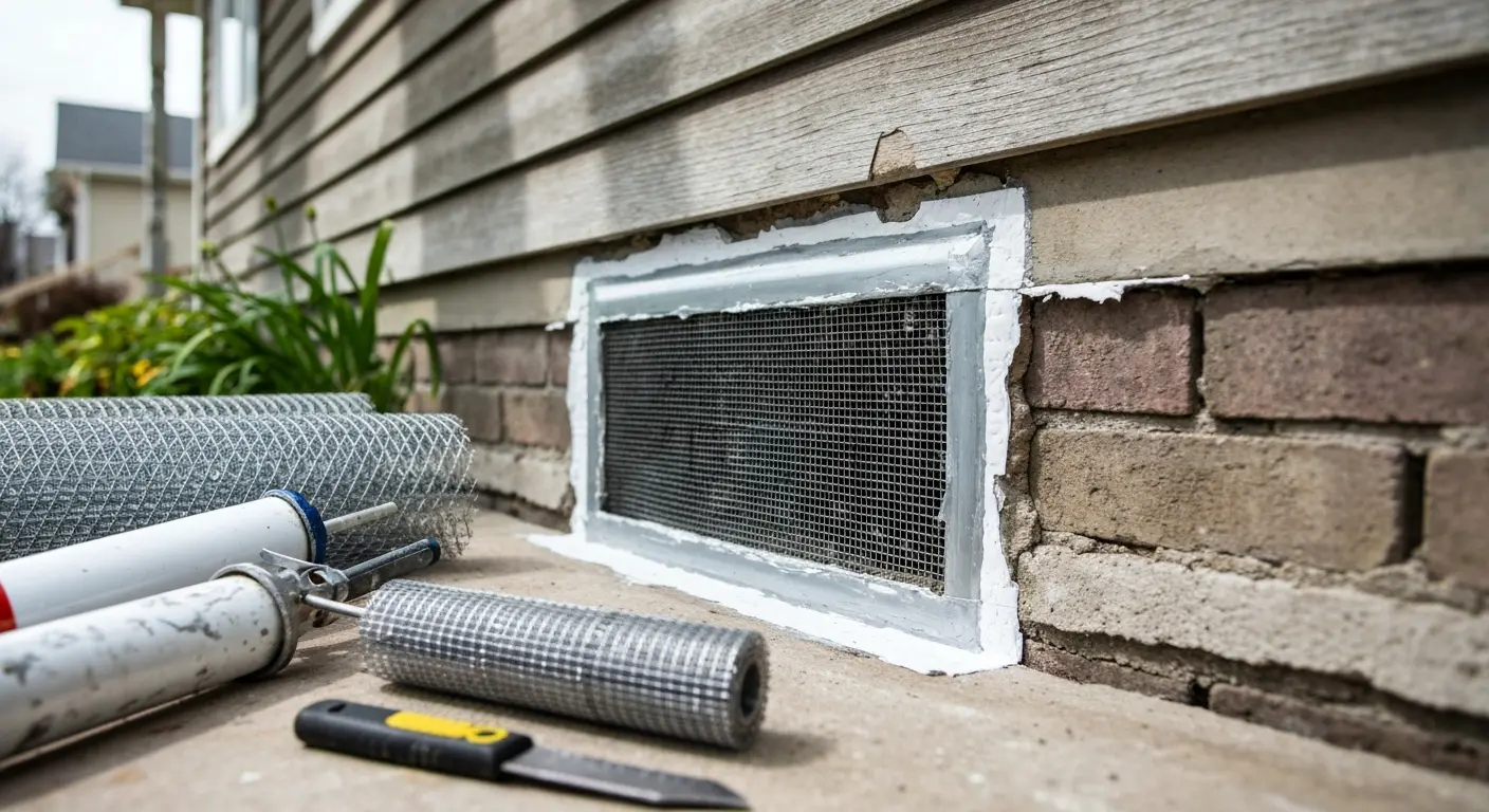 Rodent exclusion and sealing