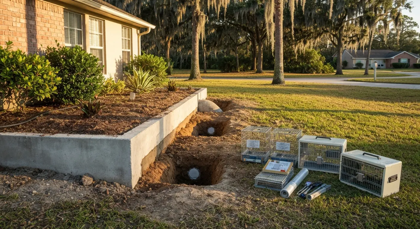 Armadillo trapping in Gilchrist County