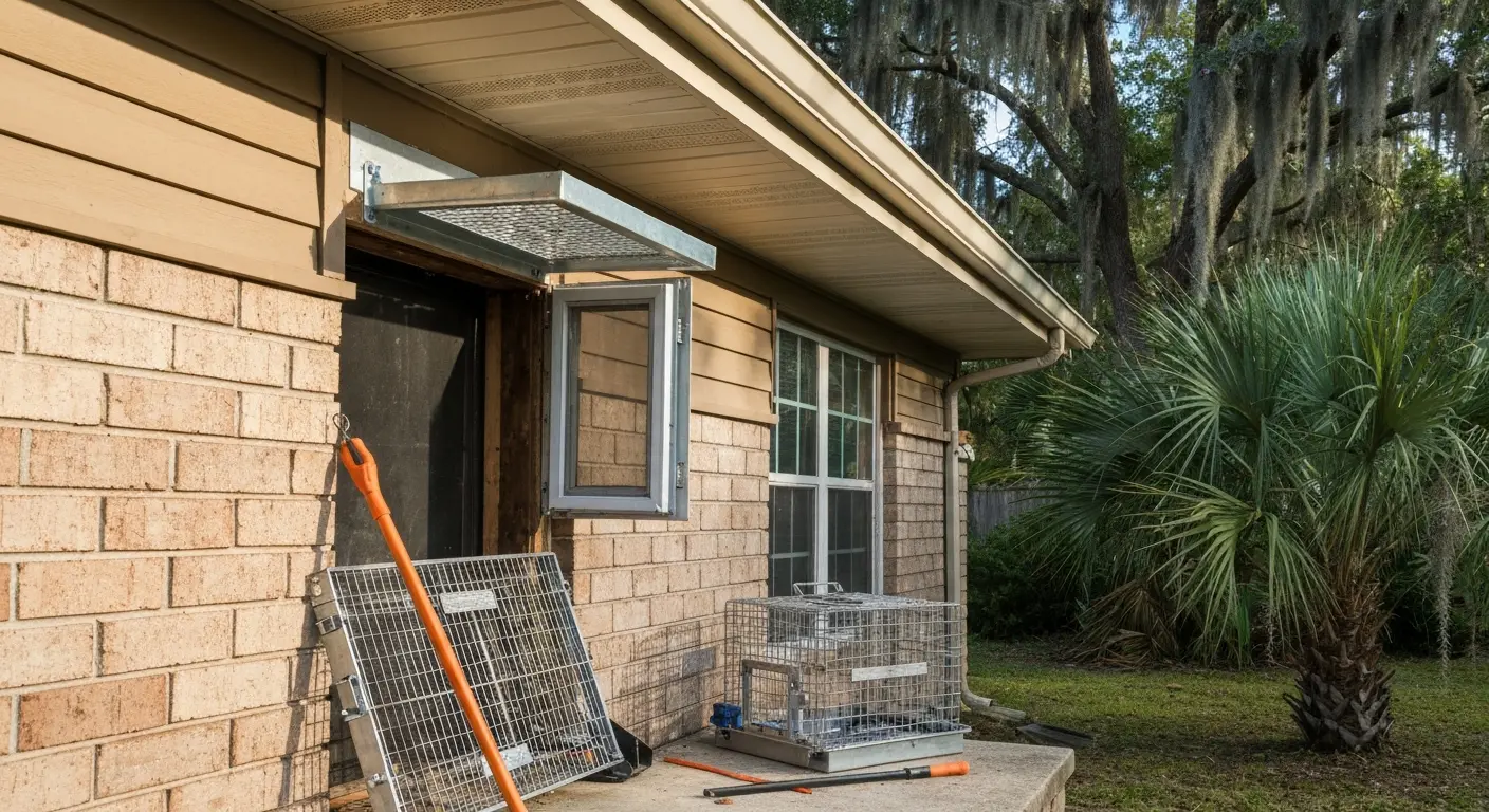 Raccoon trapping service