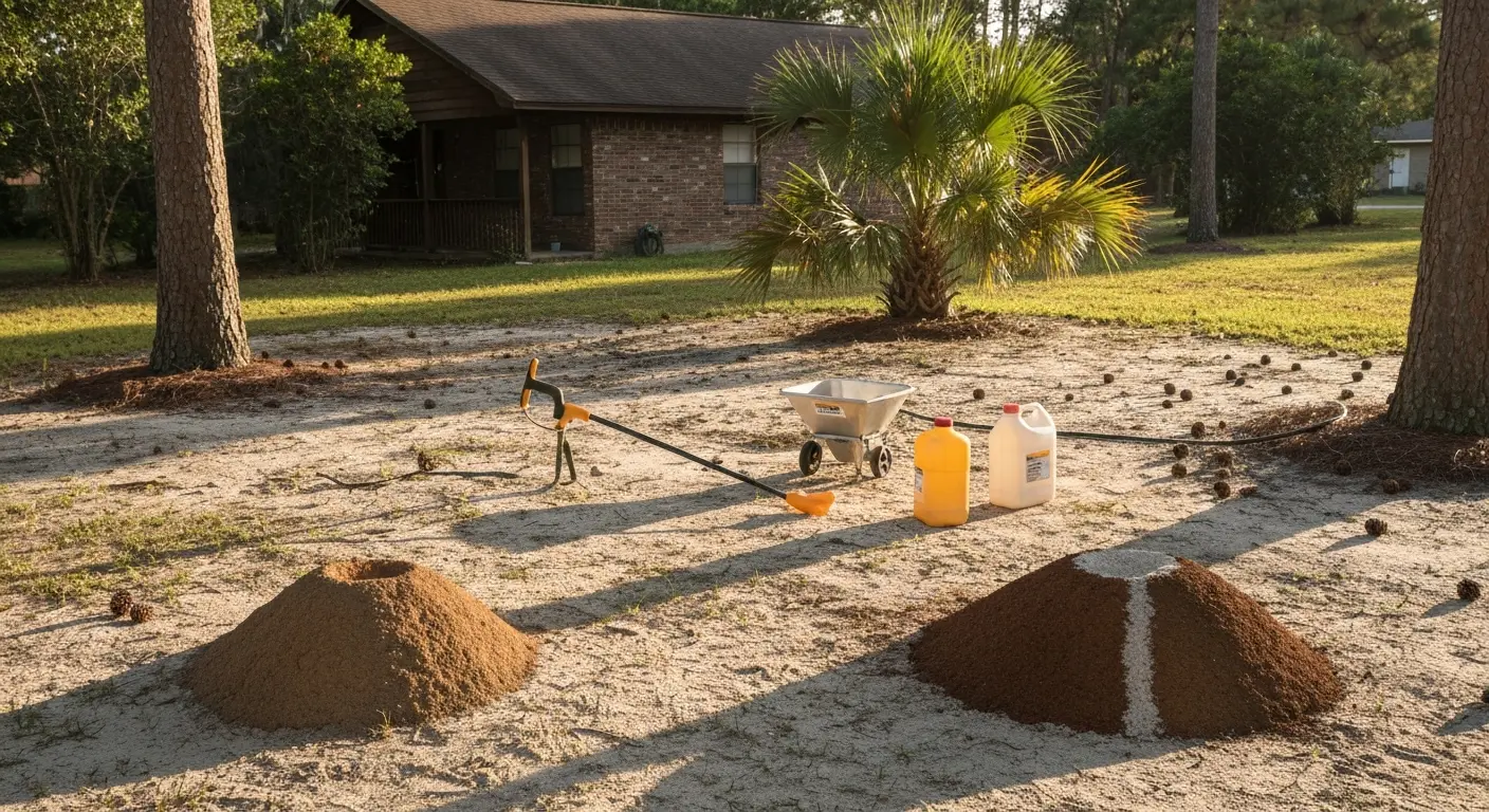 Fire ant mound treatment